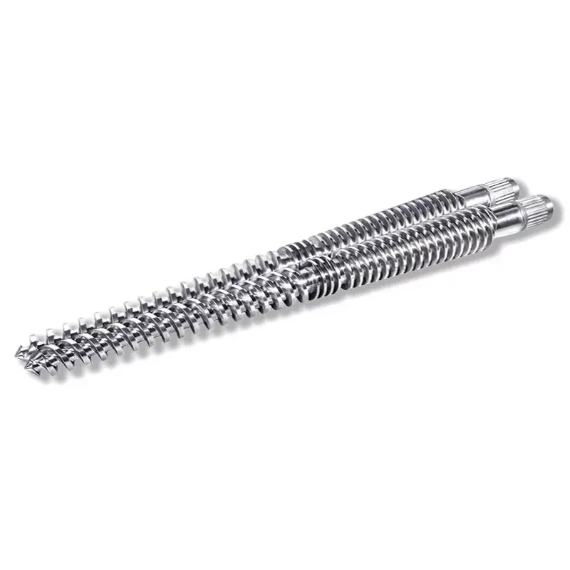 인터메싱 원추형 트윈 스크류